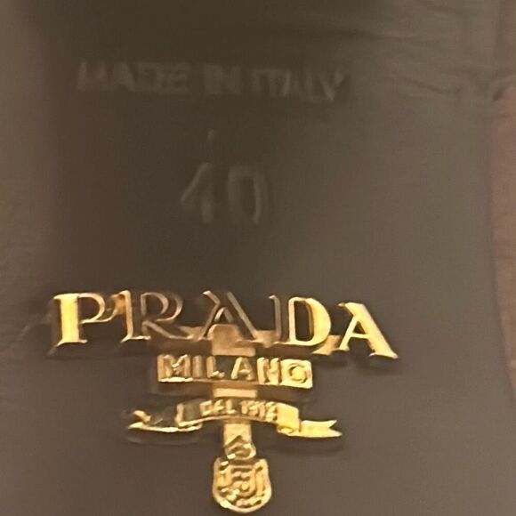 Prada Women's Size 40 Leather Booties Brown Fall Classic Quiet Luxury Minimalist - Picture 9 of 12